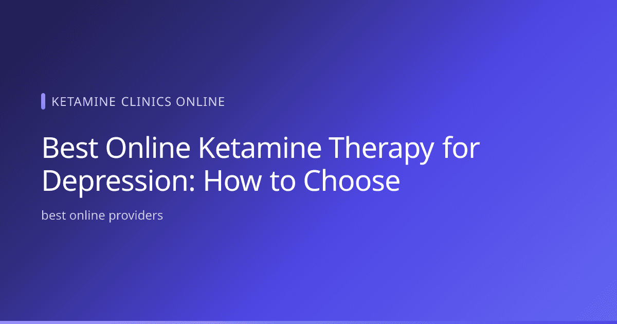 Person comparing best online ketamine therapy options for depression on a laptop during a telehealth consultation