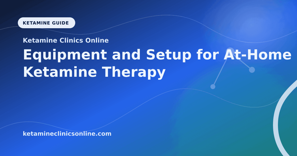 Equipment and Setup for At-Home Ketamine Therapy article visual for Ketamine Clinics Online