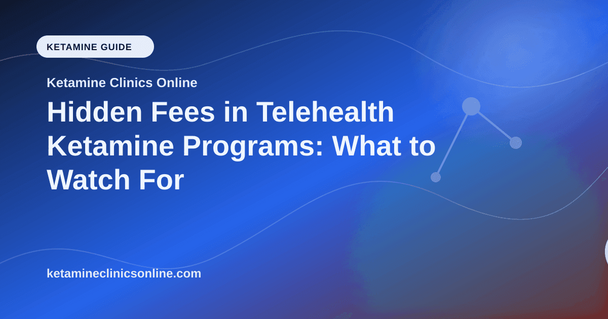 Hidden Fees in Telehealth Ketamine Programs: What to Watch For article visual for Ketamine Clinics Online