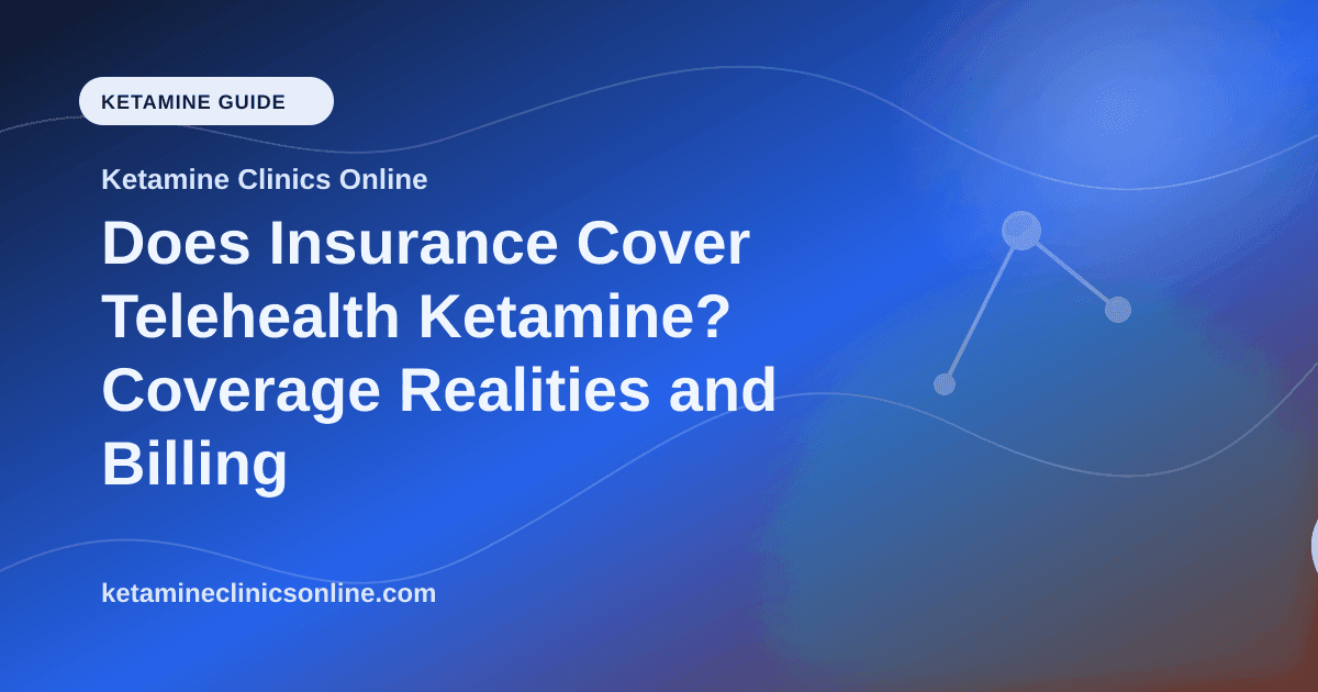 Does Insurance Cover Telehealth Ketamine? Coverage Realities and Billing Codes article visual for Ketamine Clinics Online