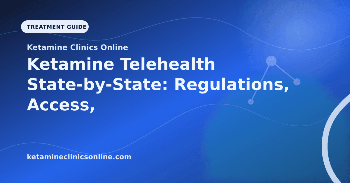 Ketamine Telehealth State-by-State: Regulations, Access, and Availability article visual for Ketamine Clinics Online