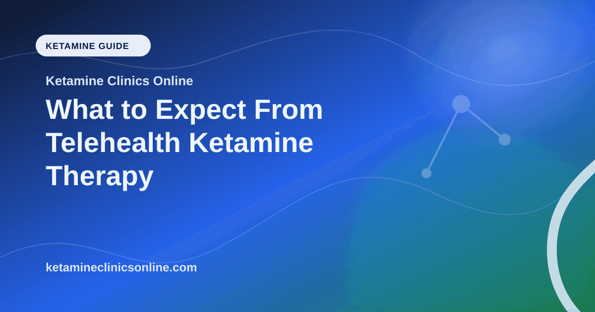 What to Expect From Telehealth Ketamine Therapy article visual for Ketamine Clinics Online