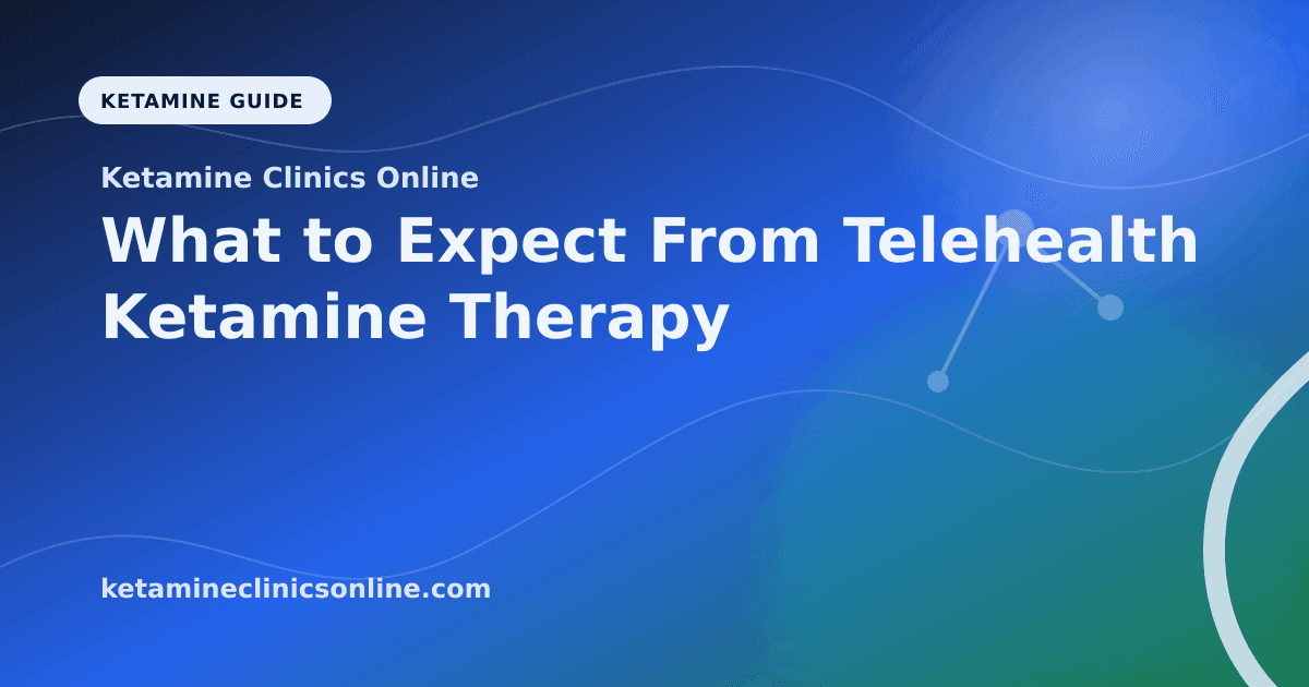 What to Expect From Telehealth Ketamine Therapy article visual for Ketamine Clinics Online
