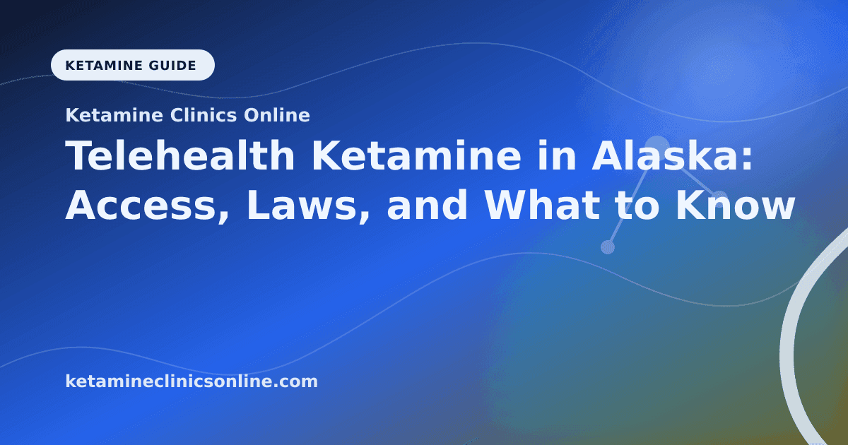 Telehealth Ketamine in Alaska: Access, Laws, and What to Know article visual for Ketamine Clinics Online
