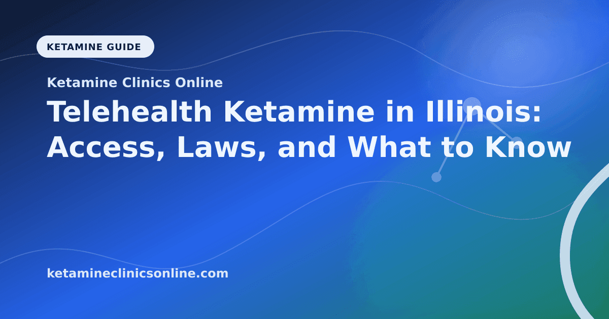 Telehealth Ketamine in Illinois: Access, Laws, and What to Know article visual for Ketamine Clinics Online