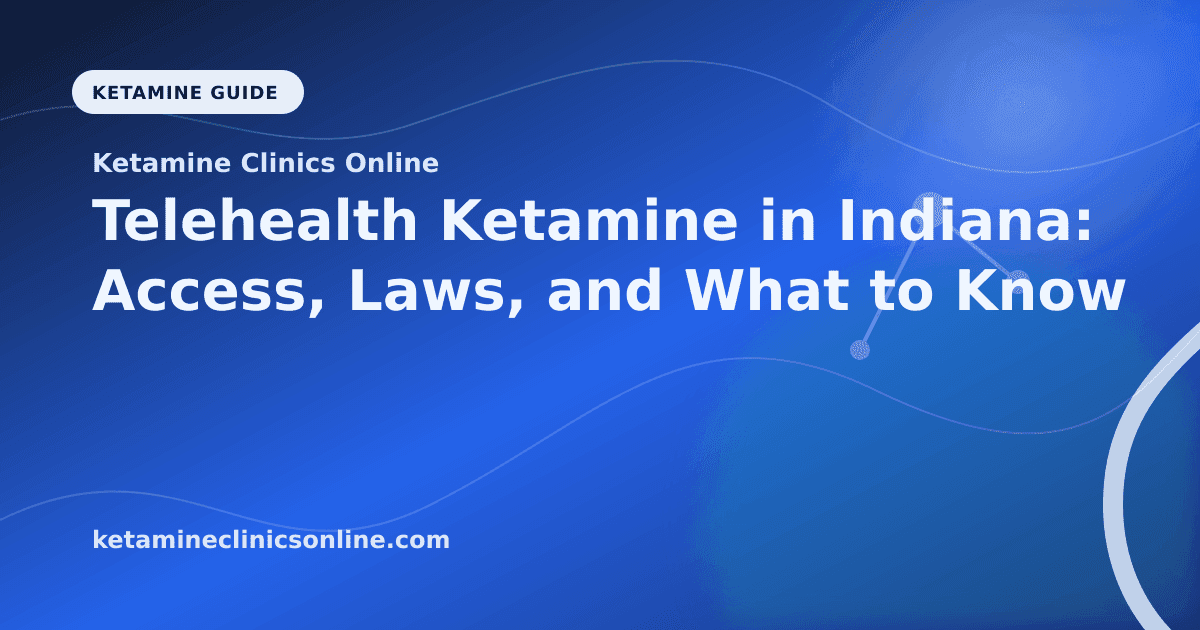 Telehealth Ketamine in Indiana: Access, Laws, and What to Know article visual for Ketamine Clinics Online