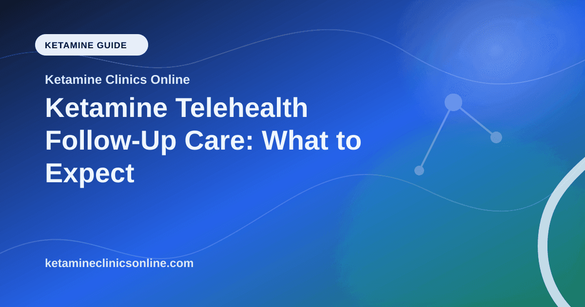 Ketamine Telehealth Follow-Up Care: What to Expect article visual for Ketamine Clinics Online