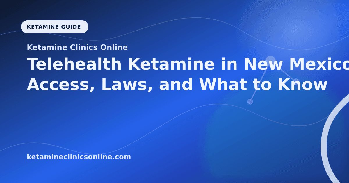 Telehealth Ketamine in New Mexico: Access, Laws, and What to Know article visual for Ketamine Clinics Online